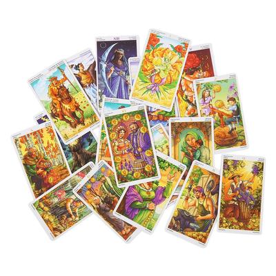 Hot Sale 78 Cards Wheel Of The Year Tarot Cards Game Full English Friends Party Board Tarot Game Divination Fate Game Card