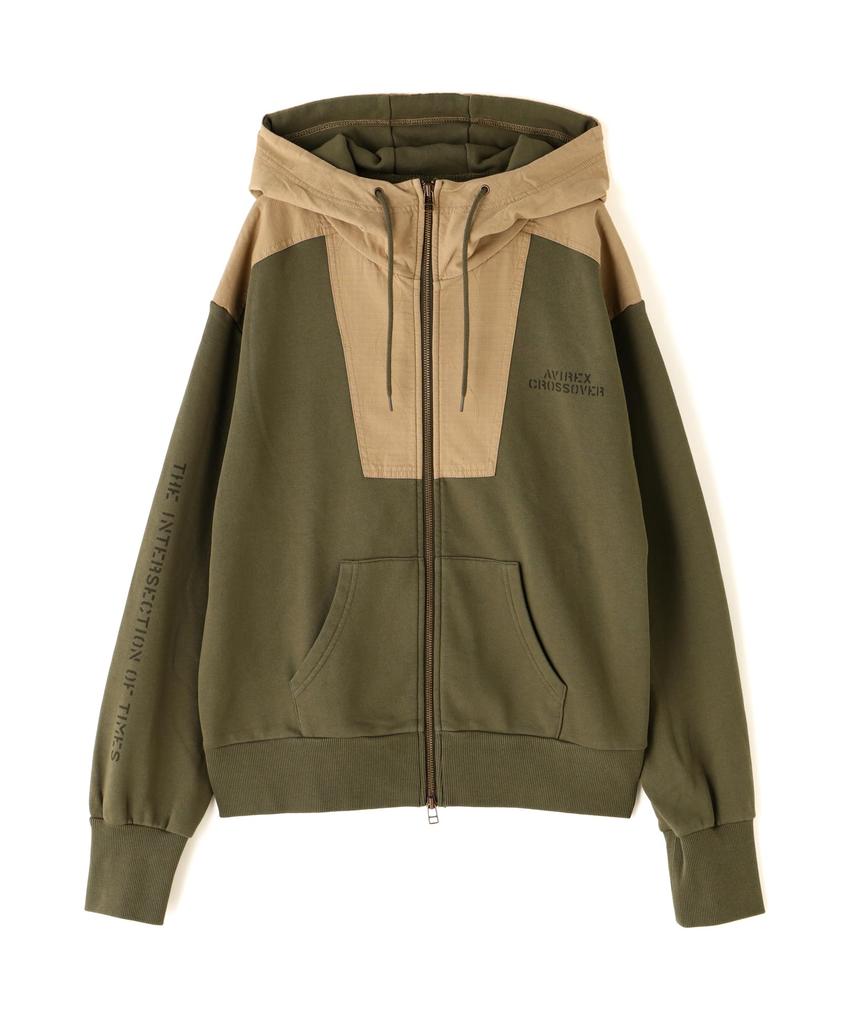 AVIREX CROSSOVER RIPSTOP COMBI PARKA Women's S 310 Olive 783-4231601