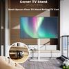 Rolling TV Stand for 32-65 Inch TVs, Portable Mobile TV Cart On Wheels  Tall Universal Floor Stands with Swivel Mount Fit Corner