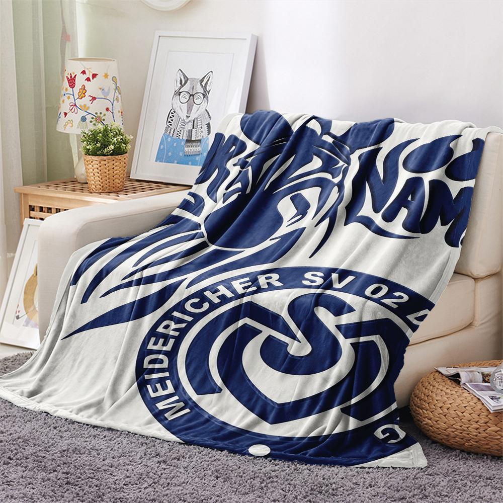 1pz Coperta in Flanella Personalizzata con Nome e Motivo MSV Duisburg Adatta a Tutte le Stagioni per Arredamento Casa Calore e Comfort Regali Regalo Festivo_xia