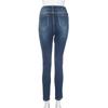Plus Size High Waist Stretch Skinny Jeans for Women Button Fly Slim Fit Denim Pants with Pockets