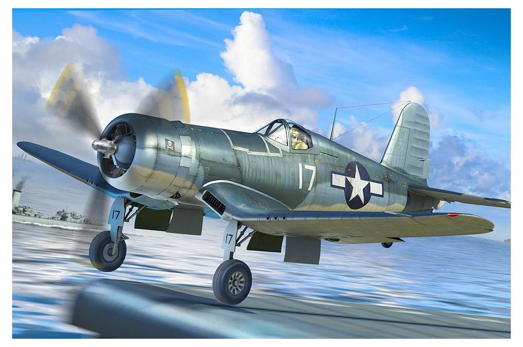 

Hobby Boss 1/48 Scale Aircraft Series U.S. F4U-1A Corsair Plastic Model Kit 80383 (Pre-painted)