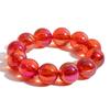 Youthway Red Color Acrylic Beaded Bracelet For Women Lovely Party Wedding Elastic Bracelet Simple Fashion Jewelry Christmas Gift