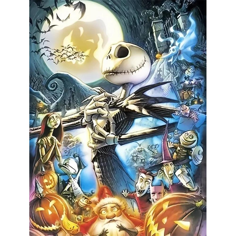 

Disney Diamond Jack Sparrow Halloween Theme Illustration 5D DIY Diamond Painting Embroidery Set Round Diamond Art Mosaic Home Decor Round 20x30cm
