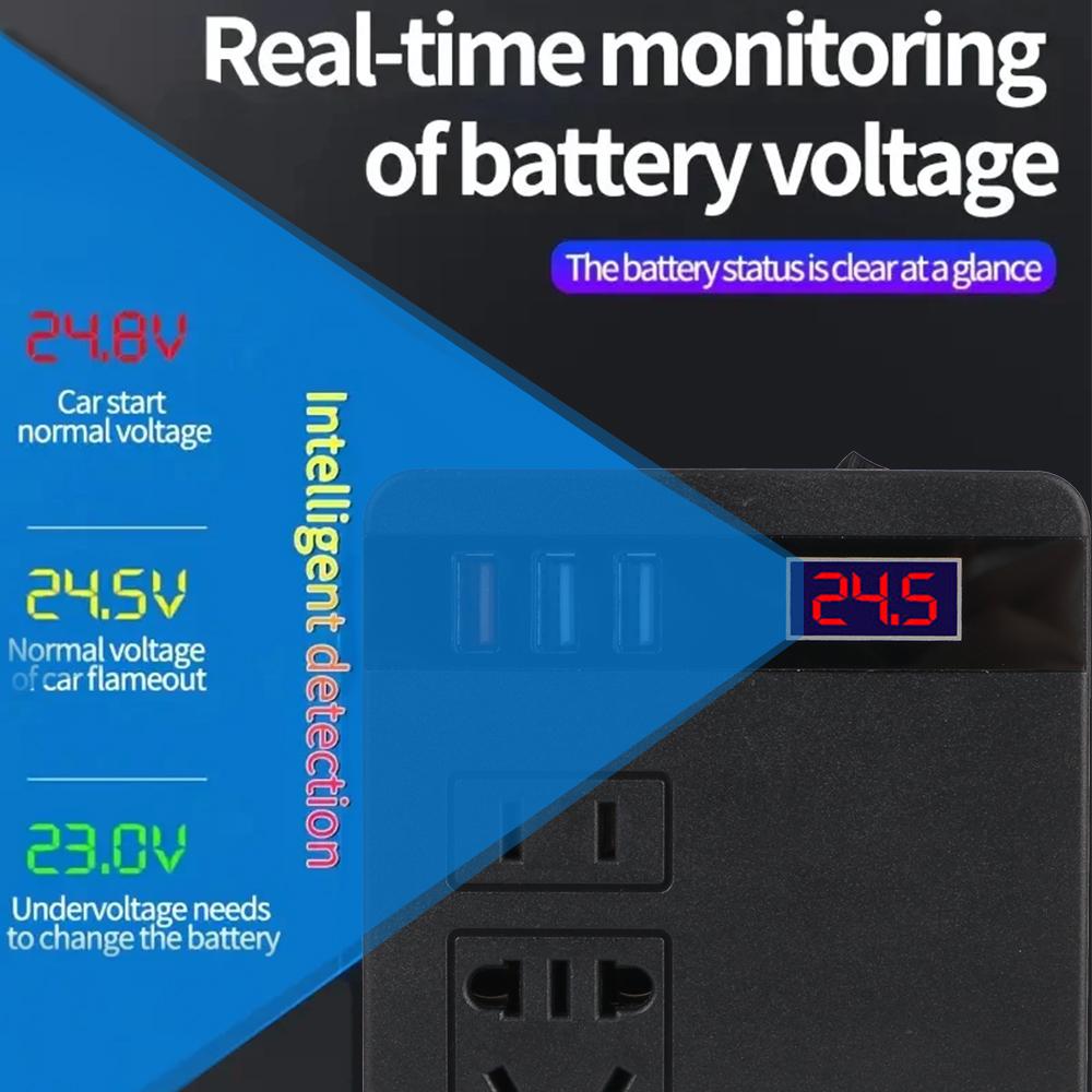 DC 12V To 220V Vehicle-Mounted Household AC Converter The Cigarette Lighter Socket With USB Universal Car Power Invertor 120W