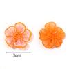 10pcs 3cm Gauze Artificial Flowers Colorful Double Layer Flower Head For DIY Handmade Wedding Party Clothing Headwear Decoration