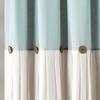 Shower Curtain, Linen Button Design, Chic Bathroom Decor ( 72" X 84")