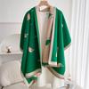 Red magpie scarf women's winter new high-end imitation cashmere thick shawl scarf new gift