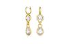 Swarovski Orecchini Placcati Argento Donna Oro/Bianco 5663265