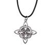 Hexagram Celtic Knot Mystical Amulet Pendant Antique Bronze Metal Couple Choker Necklace Hot Sale