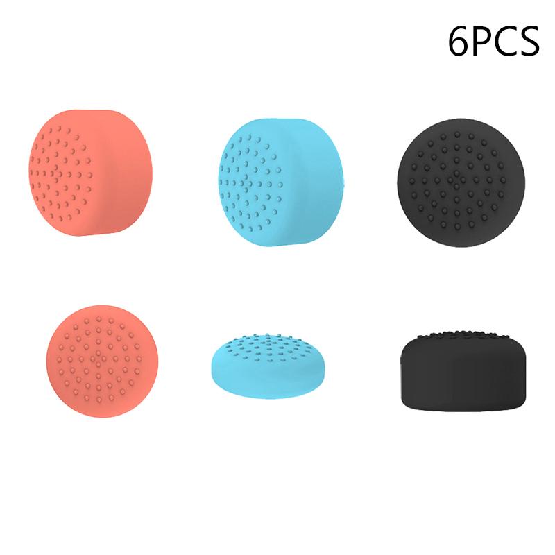 

4/6Pcs Silicone Anti-Slip Joystick Cap Set For Switch 2 Joystick Cover Thumb Stick Controller Grip Cap Skin Joycon Gamepad Case as the picture