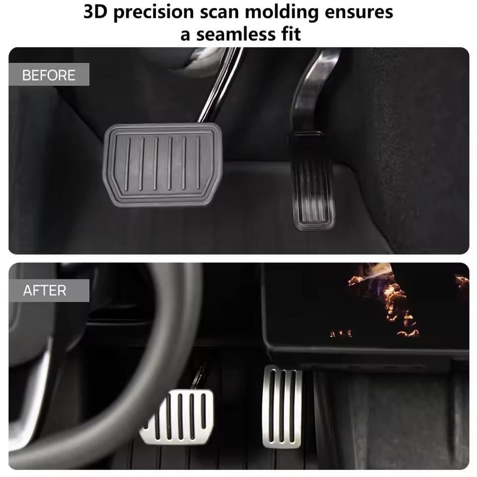 Mobidea 2-Pack Anti-Slip Pedal Cover for Tesla Model 3/Y (2025 Renewal) Throttle/Brake Wear-Resistant Accessory