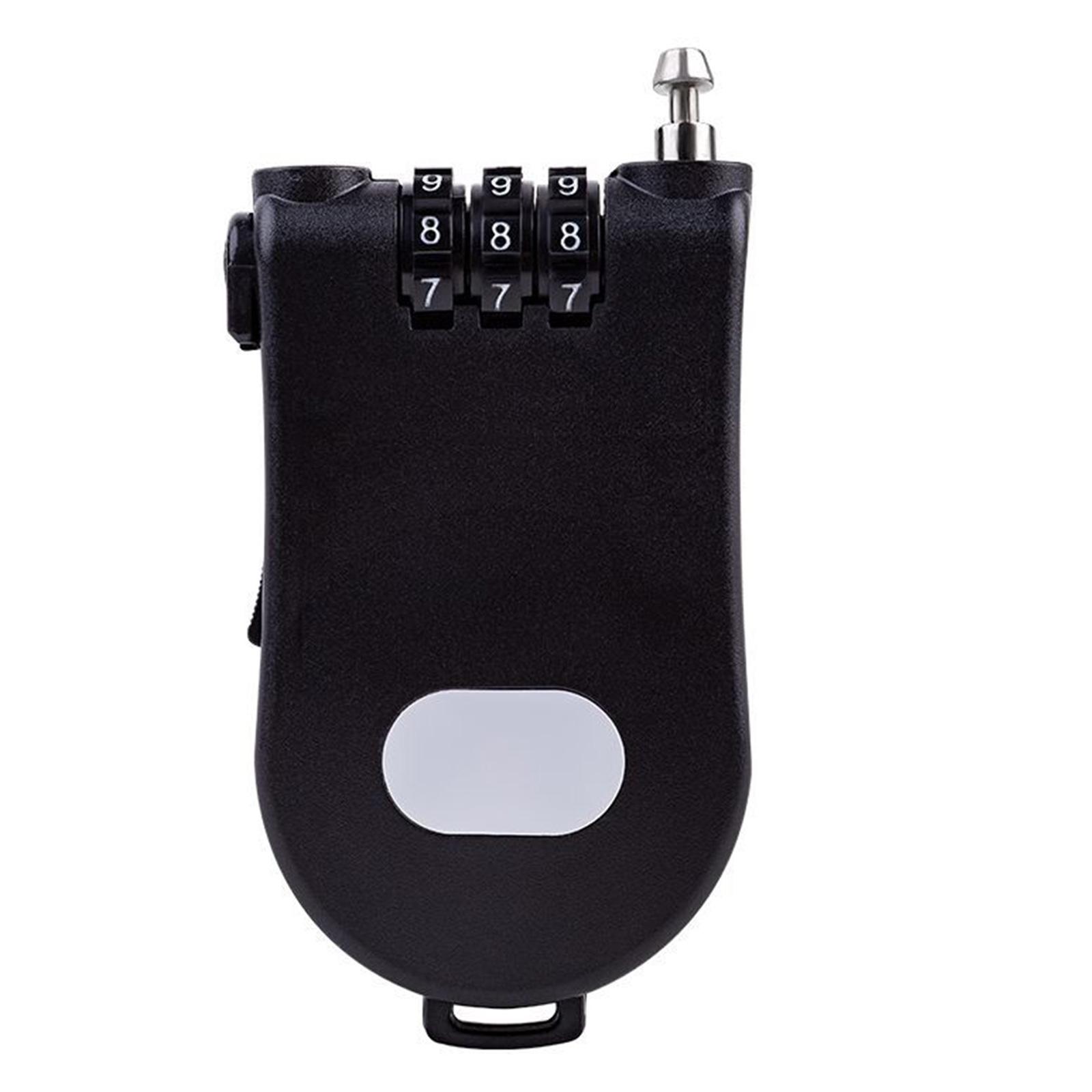 

Мотоциклетные шлемы Комбинированный пароль Замок с тросом Замок с тросом для велосипедных шлемов Рюкзаки Безопасность багажа чёрный