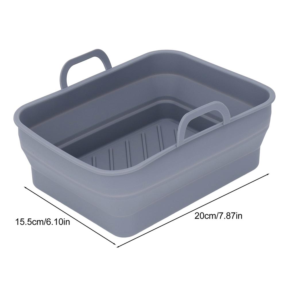 Silicone Cooker Pot Rectangular Fryer Liner Tray Replacement for Kitchen Cooking Accessories