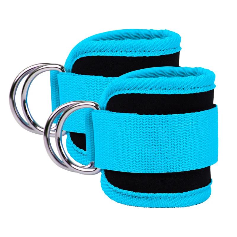 1 pereche de curele de fitness pentru glezne, exerciții pentru picioare, cu inel în D reglabil, manșete pentru gleznă, antrenamente pentru gimnastică, fesieri, forță, sport, pentru picioare