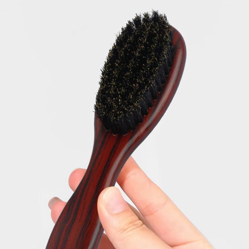 Natural Wood Hair Brush For Sensitive Scalp Gentle Voluminous Hair Anti Static Portable
