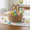 Cotton Rope Rabbit Storage Basket Cartoon Toys Storage Basket Easter Bunny Basket  Home Table Decor
