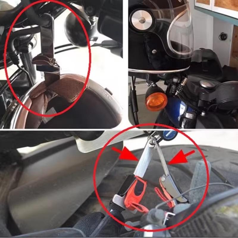 2pcs Motorcycle Helmet Lock Buckle Anti-theft Quick Release Fastener Secure Connector for Dirt Bike ATV Motorcycle Accessorie