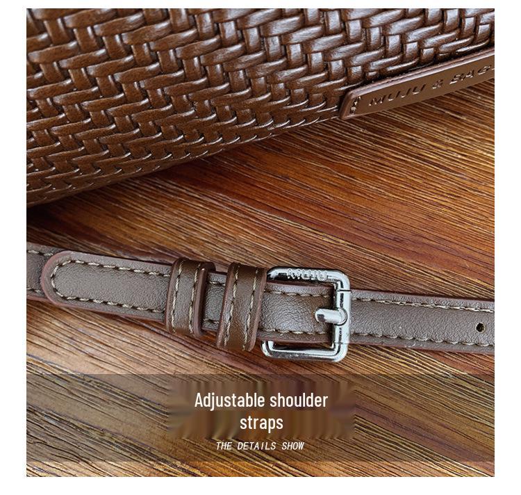 2026 Women's Woven Crossbody Bag - Korean Style, Simple, Versatile, Fashionable, Casual Underarm Bag