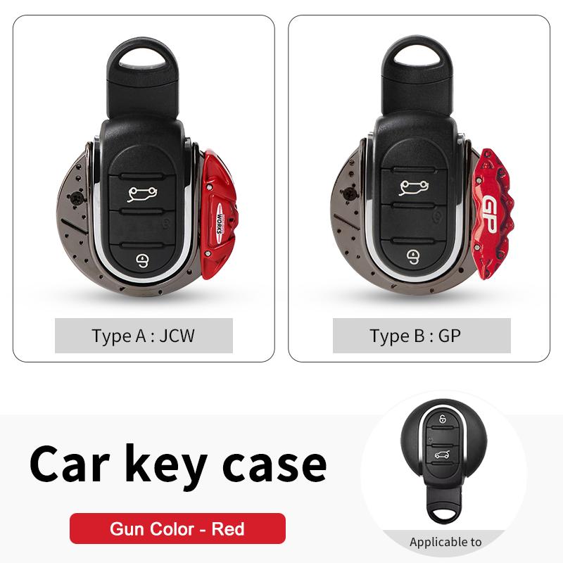 Metal Calipers Car Key Cover For Mini Cooper S Jcw F56 F60 F55 F54 F57 Clubman Countryman Key Case Key Chain Car Accessories
