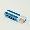 All-in-One Aluminum Alloy High-Speed SD/TF/MS/PSP Card Reader for Mobile Phones and Cameras