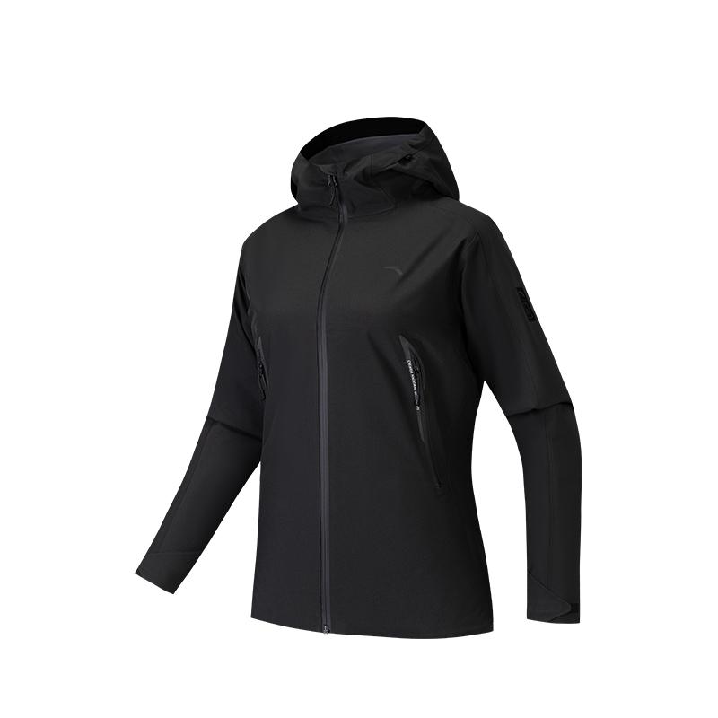 Anta X National Geographic Outdoor Series Solid Color Zipper Hooded Versatile Casual Water-Resistant Jacket Women Jacket 162546604-2