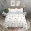 3-piece Christmas themed Christmas tree pattern print (1 duvet cover+2 pillowcases, no core) soft and comfortable bedding set