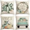 New Thanksgiving Throw Pillow Cover Pumpkin Truck Garland Harvest Festival Farm Party Decorative Throw Pillow Cover
