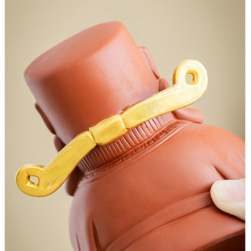 ceramics God Wealth sculptures and figurines Chinese mythological figures Home Living Room Office Wealth Luck Feng Shui Decor