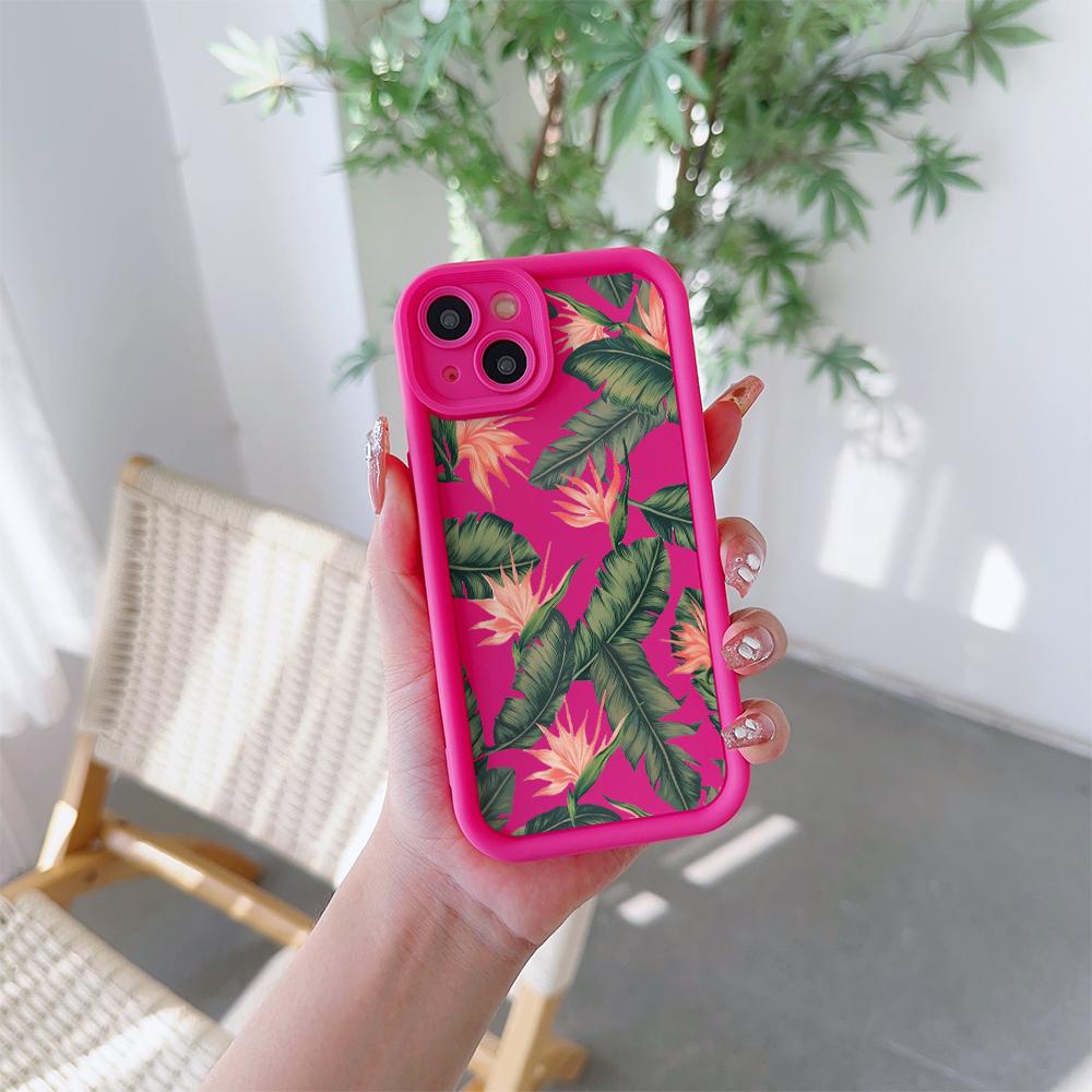 Bird of Paradise Flower Pattern Soft TPU Phone Case for iPhone 17 Air 16 15 14 Pro Max Plus 13 12 Mini 8 7 X Xs Back Cover