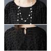 DIMANAF New 2026 Summer Plus Size Women Elegant Lady Long Dress Vintage Black Floral Jacquard Lace Loose Oversize Maxi Clothing