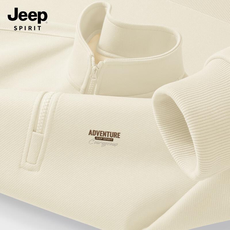 

JEEP SPIRIT Men s Half-Zip Fleece-Lined Sweatshirt XL (180cm)