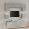 VidaXL TV Furniture Set 8 Pcs Concrete Grey Engineered Wood 3114409