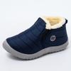 Women Boots Slip On Winter Shoes Women Ankle Botas Mujer Waterpoorf Snow Boots Female Plush Flats Casual Shoes 35-44 WSH4162