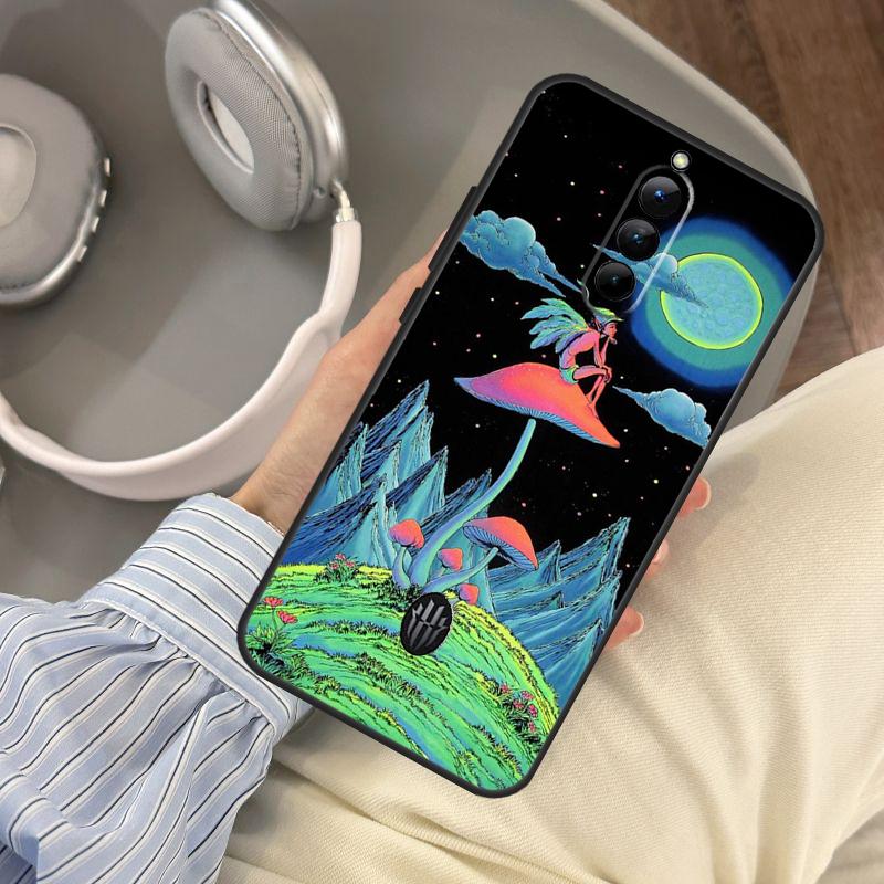 Psychedelic Trippy Art Case For Red Magic 10 Pro Plus 9 8 7 6 Pro 5G 5S 6R RedMagic 10S 8S 7S 9S Pro Plus Cover