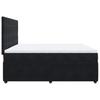Box Spring Bed with Mattress Black 200x200 cm Velvet