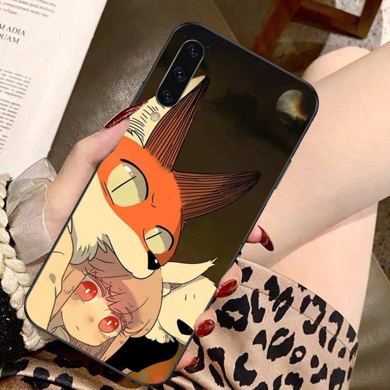 Waste Wood Fox Phone Case For Samsung A91 A81 A73 A72 A71 A30S A20 A12 A13 A52 A53 4G 5G Soft Black Phone Cover