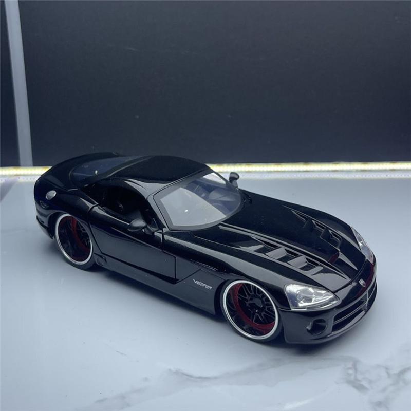 CVT3  1:24 Dodge Viper SRT Hellcat Alloy Musle Sports Car Model Simulation Diecast Metal Track Racing Vehicles Car Model Kids Toy Gift чёрный