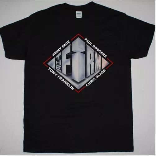 

SALE THE FIRM 1985 JIMMY PAGE PAUL RODGERS NEW BLACK T SHIRT Unisex T-Shirt S