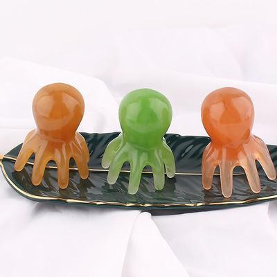 Plastics Octopus Comb Head Massager Meridian Scraping Scalp Massage Acupuncture Spa Body Home Health Therapy Tool