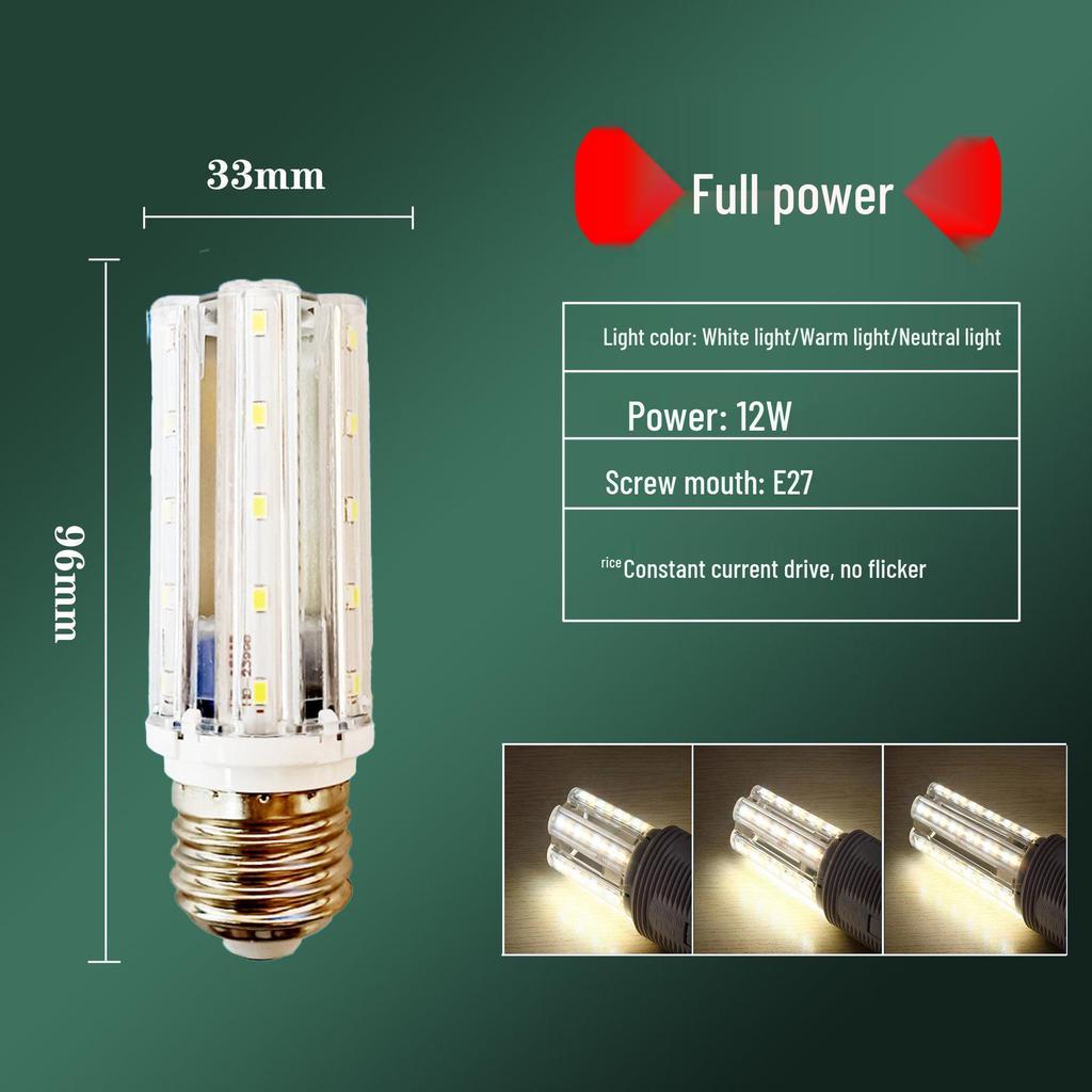 Shengda High-Power LED Corn Bulb: Super Bright Outdoor Lawn & Courtyard Light
