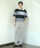 MINDBRIDGE [Couture] Gray Semi-Wide Pigment Cotton Pants
