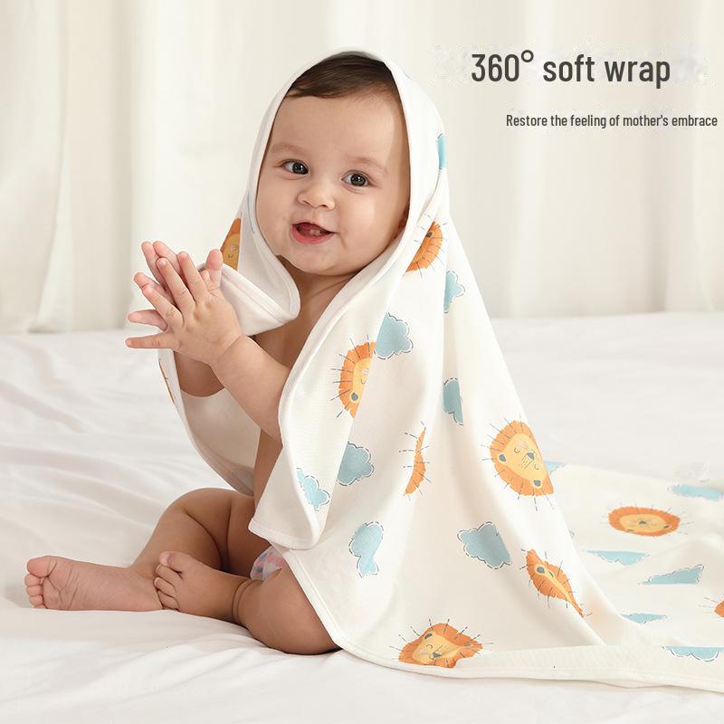 Ganzjahres-Neugeborenen-Babyeinschlagdecke - Weiche Baumwollwickeldecke für Säuglinge