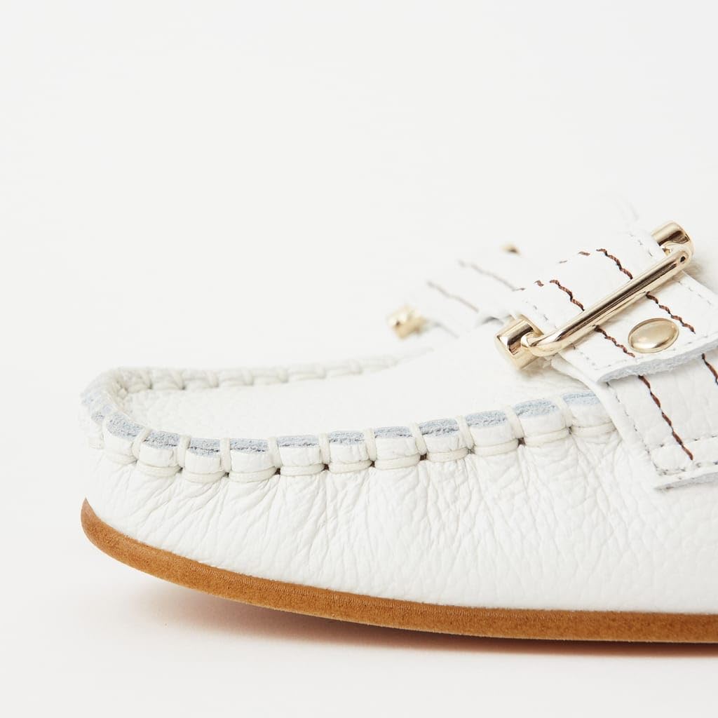 WELLFIT Low Heel Flat Made in 115125100014 [Diana] Shoes, Japan, White, 25.0cm,