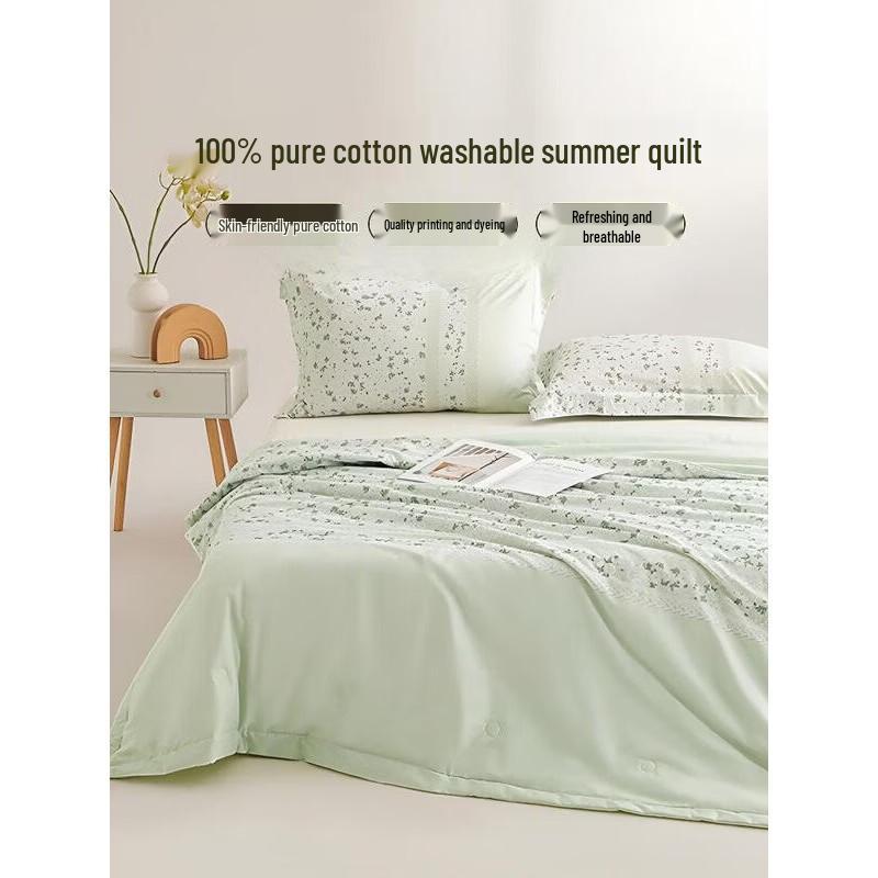 Mengjie Rose Forest Pure Cotton Washed AC Quilt