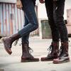 Ексклюзивно для великих розмірів черевиків Dr. Martens, високі британські ретро черевики Martin, високі чоботи, оксамитові військові черевики.