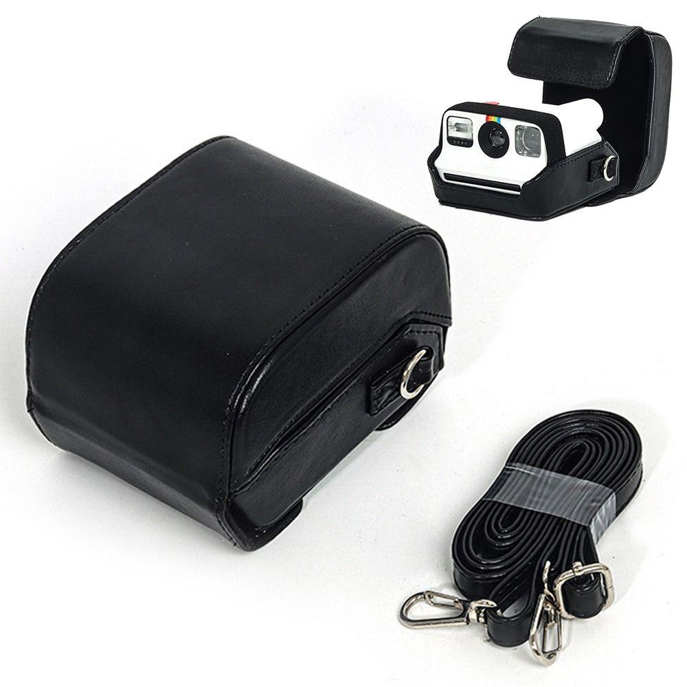 PU Leather Instant Film Camera Storage Bag Shockproof Hard Carrying Case with Strap Anti Scratch for  Go Gen 1/2