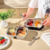  Portable Lunch Food Container Students Kids 304 Stainless Steel 304 Stainless Steel Sealed Divided Bento Lunch Box