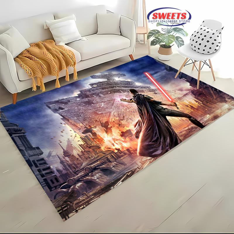 New Shelves! 3D Classic Movie Theme Carpet, Living Room Bedroom Office Children's Room of Choice, Non-slip Machine Washable Mat