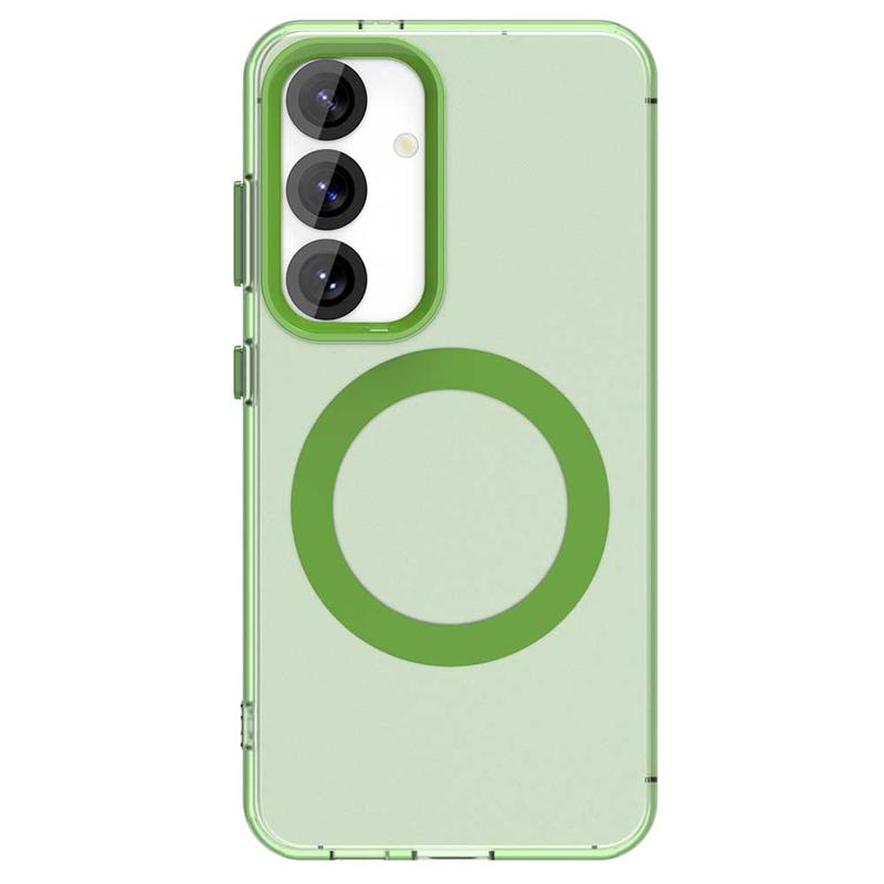 Transparent Case For Samsung Galaxy S25 Plus Case Galaxy S25 Magnetic Adsorption Wireless Charge Cover For Samsung S25 Plus Case